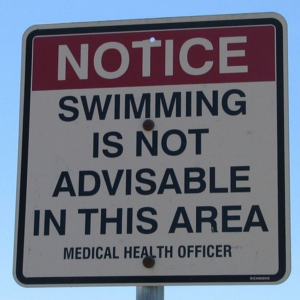 Swimming advisory at Port Sydney Beach